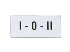 8LM2TAU205 - """SELECTOR LABEL """"I-O-II"""""""