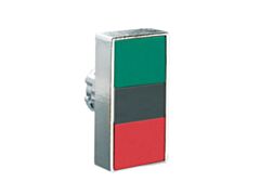 8LM2TB7123 - DOUBLE TOUCH BUTTON GREEN/RED METAL I-O