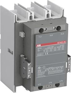 1SFL597001R6822 ABB AF460-30-22-68 460A 3 Pole 3NO Contactor, 2NO 2NC Auxiliary Contacts, 24-60V AC/DC Coil