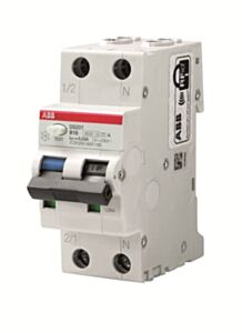 2CSR255180R2164 ABB Residual Current Circuit Breaker with Overcurrent Protection DS201 - 1P+N - 100 mA - 16 A - C - Type A