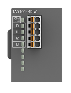 1SAP187000R0201 ABB TA5101-4DIW AC500, digital input module option board, 4DI 24 VDC, spring/cable front terminal 3.50 mm pitch, Wide temperature