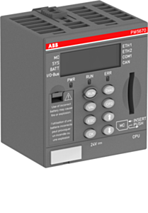 1SAP151000R0378 ABB PM5670-2ETH AC500,Prog.Logic Controller 160MB