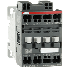 1SBL177005R1110 ABB AF16-30-10K-11 - AF16 16A 3 Pole AF Series Contactor 1NO Auxiliary Contact Push-in spring terminals