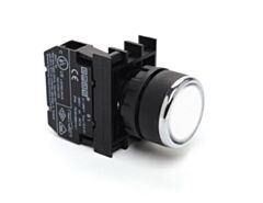 EMAS B100DB EMAS B FLUSH PUSH BUTTON 1NO WHITE