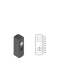 BN AC2ZA44 Pizzato BN Series IP65 2 Device Control Unit