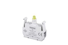 EMAS BS EMAS B CONTACT BLOCK YELLOW  LED  100-230 V AC/DC