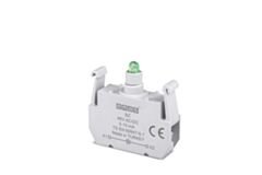 EMAS BZ EMAS B CONTACT BLOCK WITH GREEN LED 48 V DC/DC