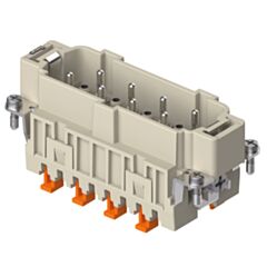 CMSHM 06 ILME Squich male insert 6p+E +2 aux 16 amp Size 77.27