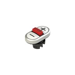 E2 1PTRS9AABC Pizzato Triple lower flush pushbutton, with marking