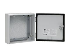 EB1546.500 Rittal E-Box WHD: 200x200x80 Sheet steel with mounting plate