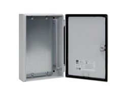 EB1552.500 Rittal E-Box WHD: 200x300x80 Sheet steel with mounting plate