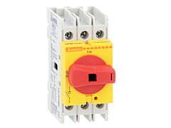 GA063SARY - 3P SWITCH 63A-DIRECT/DOOR COUPLING RED/YELLOW