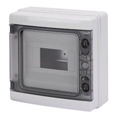 GEWISS SMOOTH WALLS ENCLOSURE - PRE-ARRANGED FOR TERMINAL BLOCK - 8 Module IP65 GW40102
