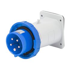GW60237 Gewiss Straight Flush Mounting Inlet IP67 2P+E 32A 200-250V 50/60HZ  Blue - 6H - Screw Wiring