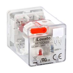 HR702CA230 - IND. RELAY 8 PINS 2C/O 10A 230VAC+LED