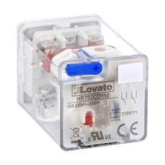 HR702CD110 - IND. RELAY 8 PINS 2C/O 10A 110VDC+LED