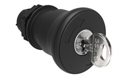 LPCB6842R458A - BLACK MUSHROOM-HEAD ACTUATOR 40MM