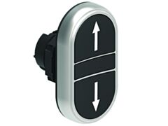 LOVATO LPCB7191 DOUBLE-TOUCH FLUSH BUTTON ACTUATOR BLACK ARROWED
