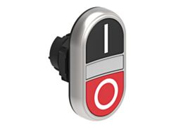 LOVATO LPCBL7122 PULSANTE DOPPIO NERO/ROSSO SIMBOLI I-O