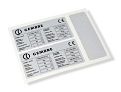 4114400 Cembre LABEL MG-SAT-V 29001 (24X38 WH)