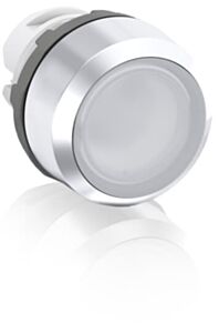 abb momentary clear non-illuminated flush push button 22mm mp1-30c