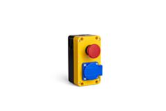 EMAS PA2E40P1 EMAS P SERIES YELLOW GREY BOX 2 WAYS WITH EMER. STOP+SOCKET