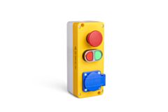 EMAS PA3312 EMAS YELLOW GREY BOX 3 WAYS WTH EMER.STOP+SOCKET
