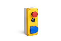 EMAS PA3E40P1 EMAS P SERIES YELLOW GREY BOX 3 WAYS WITH EMER. STOP+SOCKET