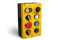 EMAS PA8801 EMAS YELLOW-BLACK LIFT PUSH BUTTON STATION 8 WAYS