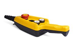 EMAS PARK4B EMAS YELLOW BLACK LIFT PUSH BUTTON STATIONS 2 ARROW 1 EMER W BLACK CAP
