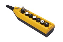 EMAS PV7AC20A222 EMAS PL CRANE CNTRL BOX 7 WAYS SNGL SPD WITH KEY