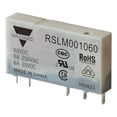 RSLM001060 - Relay 6A 250VAC/30VDC, 60VDC COIL, SPDT