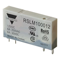 RSLM100012 - Relay 6A 250VAC/30VDC, 12VDC COIL, SPST