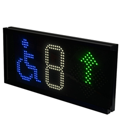 SBPDIS1ARH_-_Car_Park_Display_Arrow_R+Disabled_L+1_Digit
