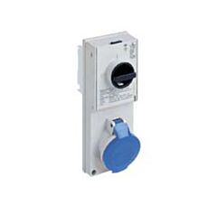 SQE32655FM Ilme Switched socket 32 amp 415v 5 pole IP55 (room for RCD)