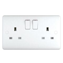 st2021 chint 13a 2 gang switched socket, single pole