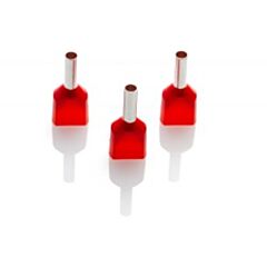 TCEF1508G(1000) Partex FERRULE 1.5MM RED DOUBLE (1000)