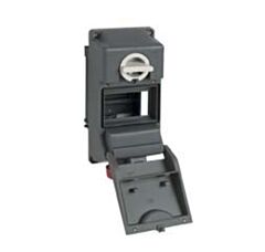 TM3265KSIR ilme interlocked Switched socket 32a 415v 5p IP67 room for RCD w/o box