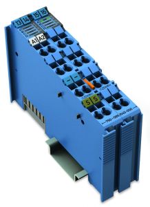 Wago 750-585/040-000 2-channel analog output module 0-20 mA Ex i Cat. Ia,  XTR - Extreme version Dark Blue