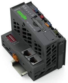 Wago 750-890/040-000 PLC - ETHERNET Programmable Fieldbus Controller Multitasking MODBUS/TCP/IP SD memory card, XTR - Extreme version Dark Gray