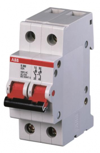 ABB e202/40r 2 pole compact isolator 40a