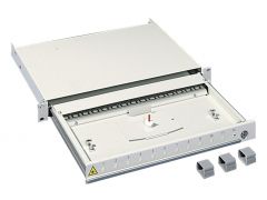 DK7170.535 Rittal Fibre-optic splicing box 1 U For D: 363mm with telescopic pull-out