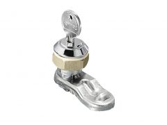 SZ2530.000 Rittal Cam lock die-cast nickel-plated with lock cylinder insert Lock no. 3524 E