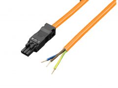 SZ2500.400 Rittal Connection cable for power supply, 3-pole, 100-240 V, length 3000 mm