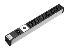 DK7240.201 Rittal Socket strip IEC 320 socket C13 9-way 250 V 10 A LHD: 4826x44x44mm