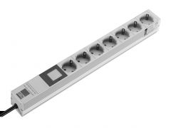 DK7240.301 Rittal Socket strip CEE 7/3 (type F) 7-way 230 V (AC) 16 A LHD: 4826x45x50mm