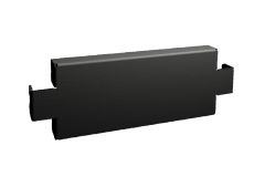 VX8620.031 Rittal Base/plinth trim panel, side H: 100 mm, for D: 400 mm