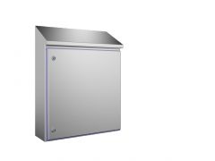 HD1310.600 Rittal Compact enclosure WHD: 610x650(H1)x769(H2)x210mm Stainless steel 