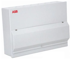 ABB hssl4+4c 8 way steel enclosed consumer unit split load
