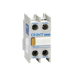 nc1-f420 chint contactor head mount auxillary block with 2no contacts